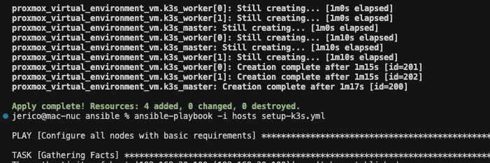 Deploying Kubernetes using Terraform, Proxmox, Ansible, and K3s